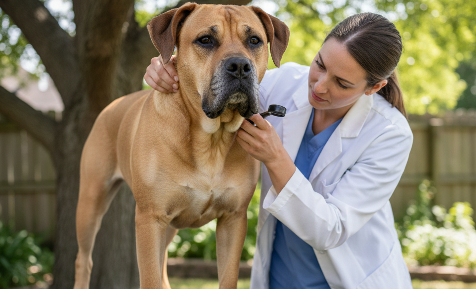 Cane con intertrigine visitato da veterinaria | RimosVet