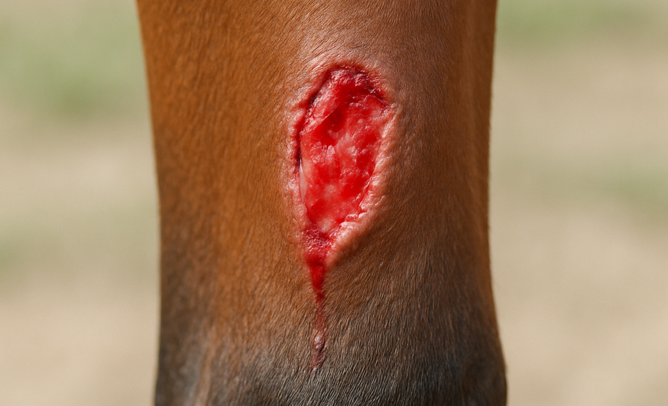 Cheloide nella zampa di un cavallo| RimosVet