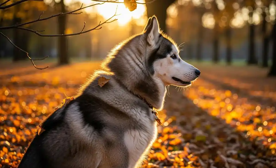 Husky pronto a far crescere la sua pelliccia invernale | RimosVet